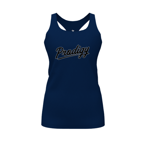 [FT0TRBNV-FYS-LOGO2] Decker Racerback Tank Top (Female Youth S, Navy, Logo 2)