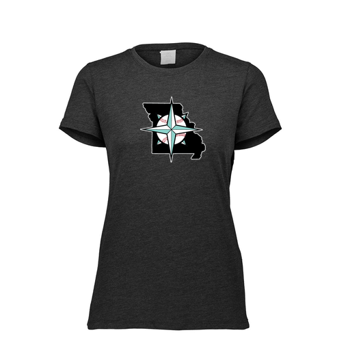 [FTSCUBBK-FAXS-LOGO3] Decker Women's Tri-Blend T-Shirt - Short Sleeve (Female Adult XS, Black, Logo 3)